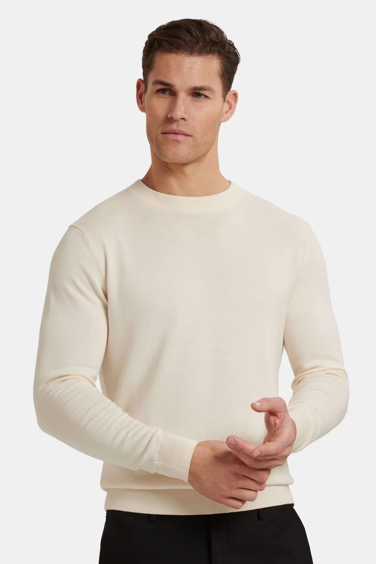 Suéter Beige claro Clásico, Elegante
