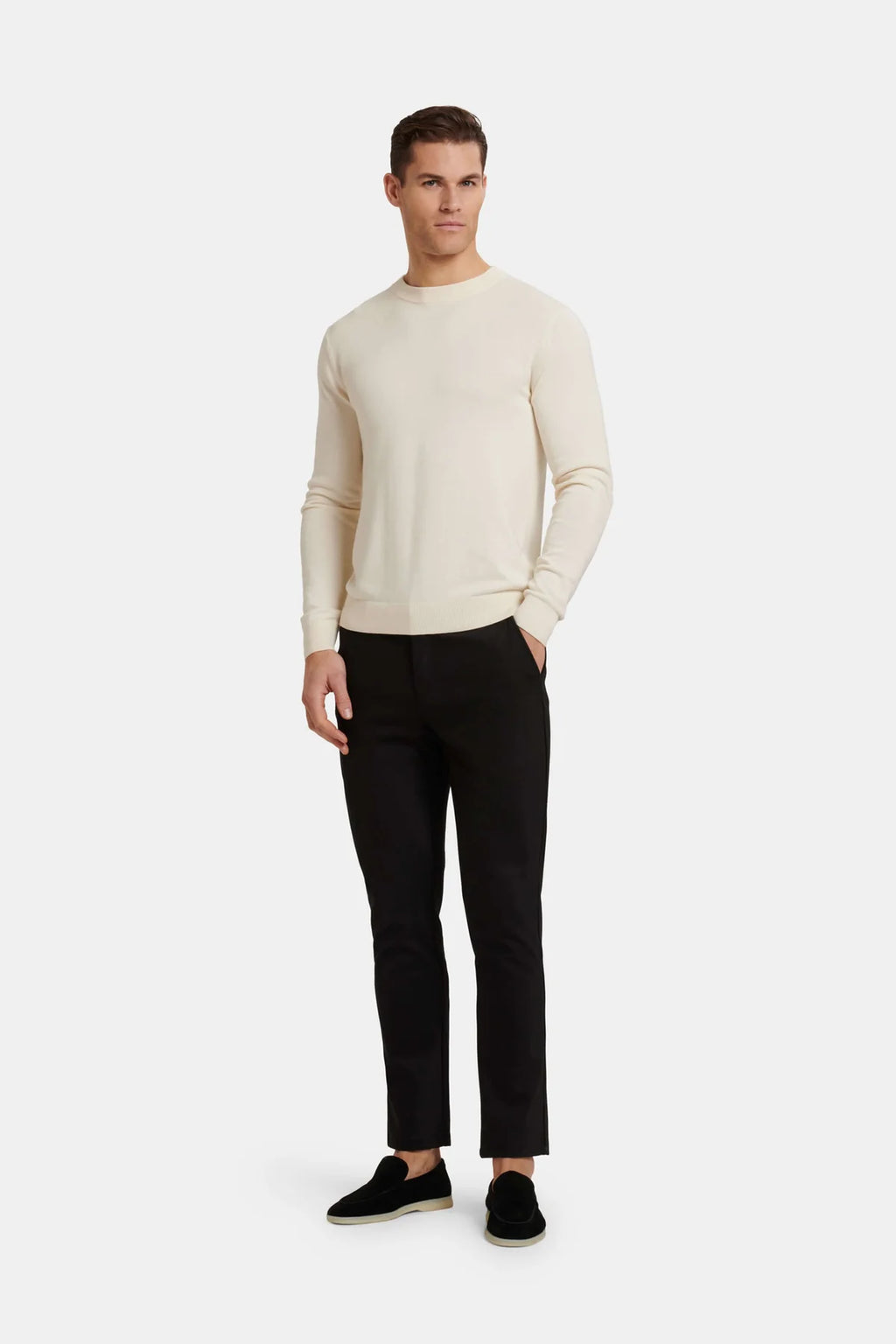 Suéter Beige claro Clásico, Elegante