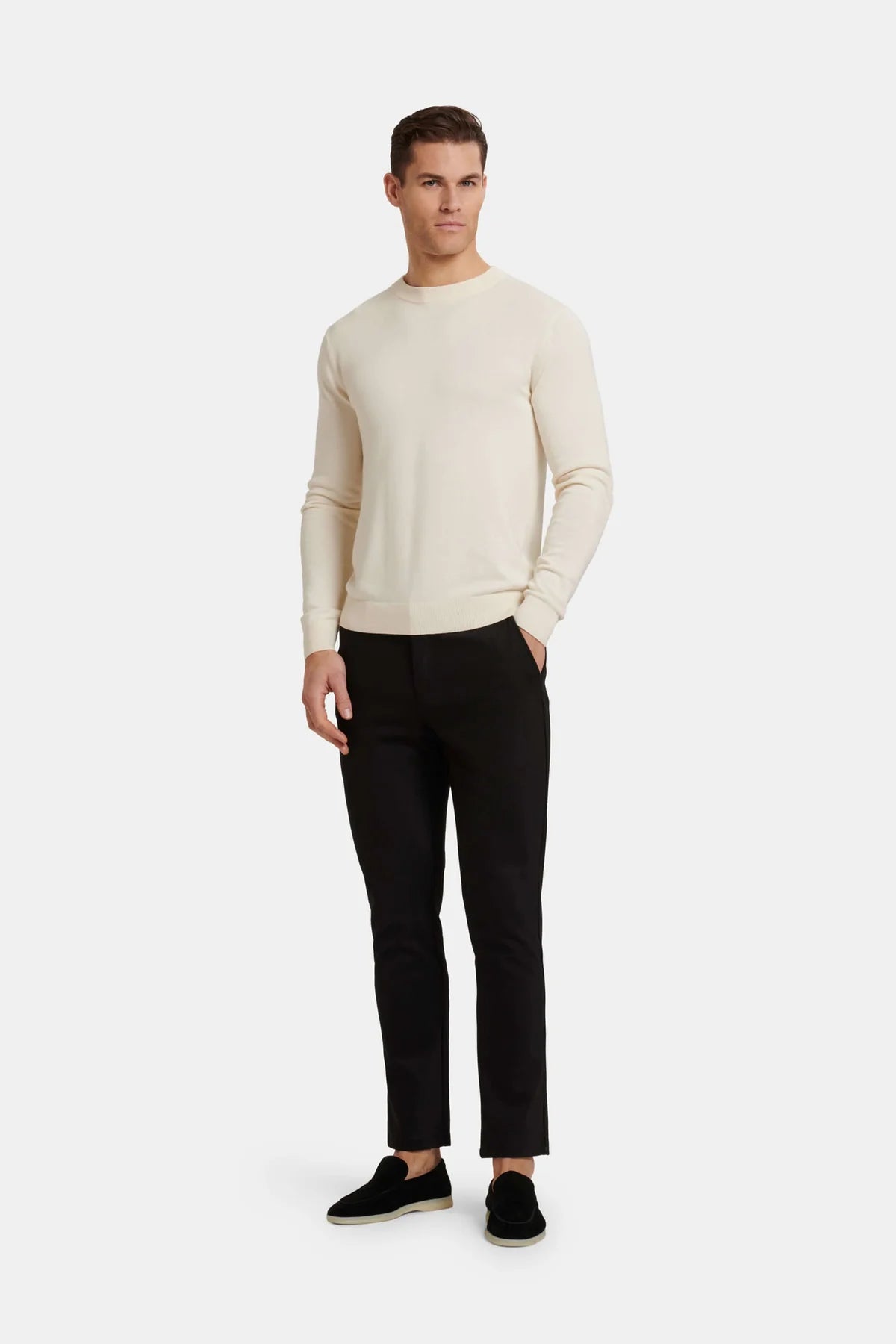 Suéter Beige claro Clásico, Elegante