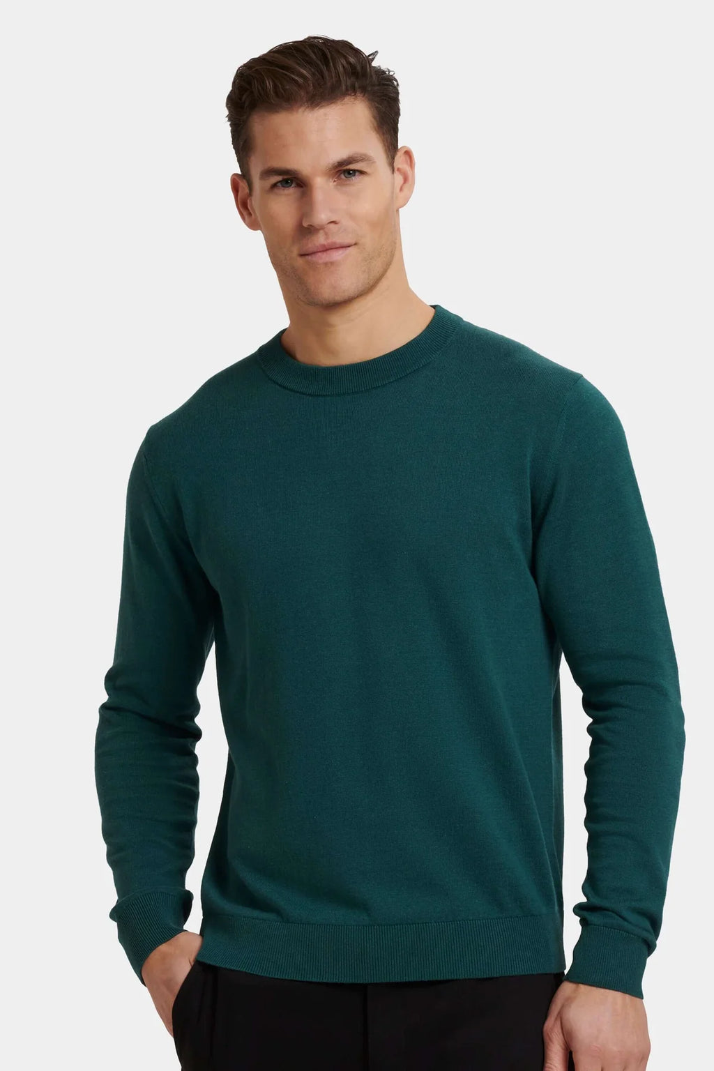 Suéter Verde marino Clásico, Elegante