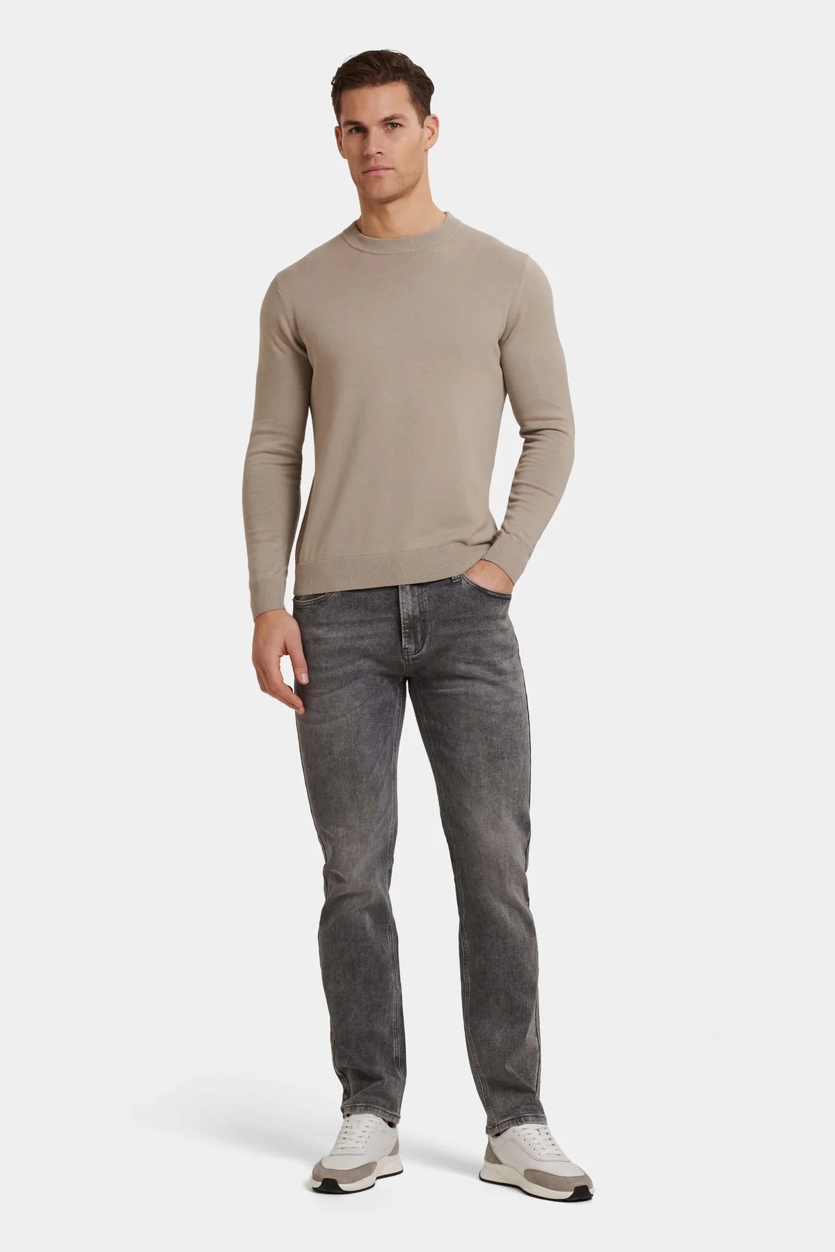 Suéter Crema  Clásico, Elegante