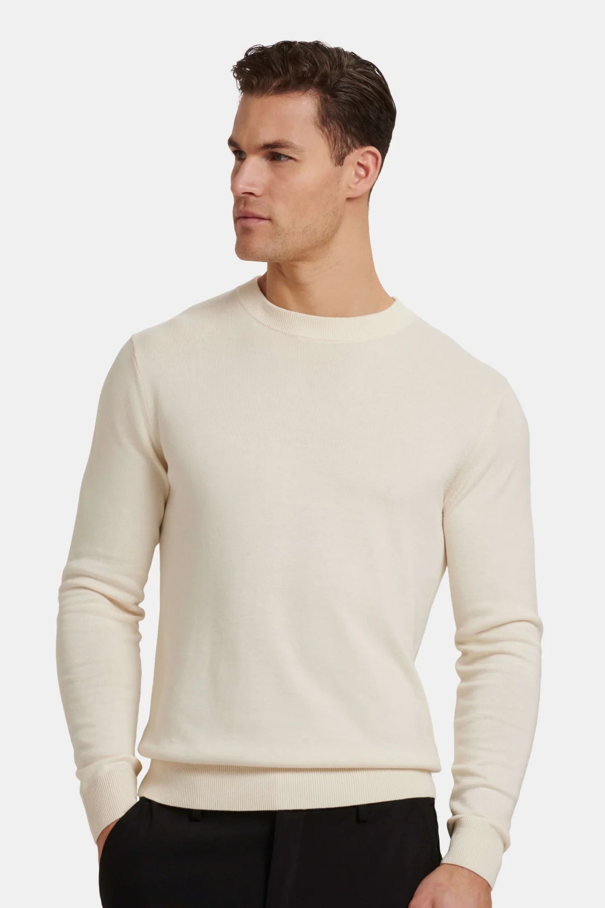 Suéter Beige claro Clásico, Elegante