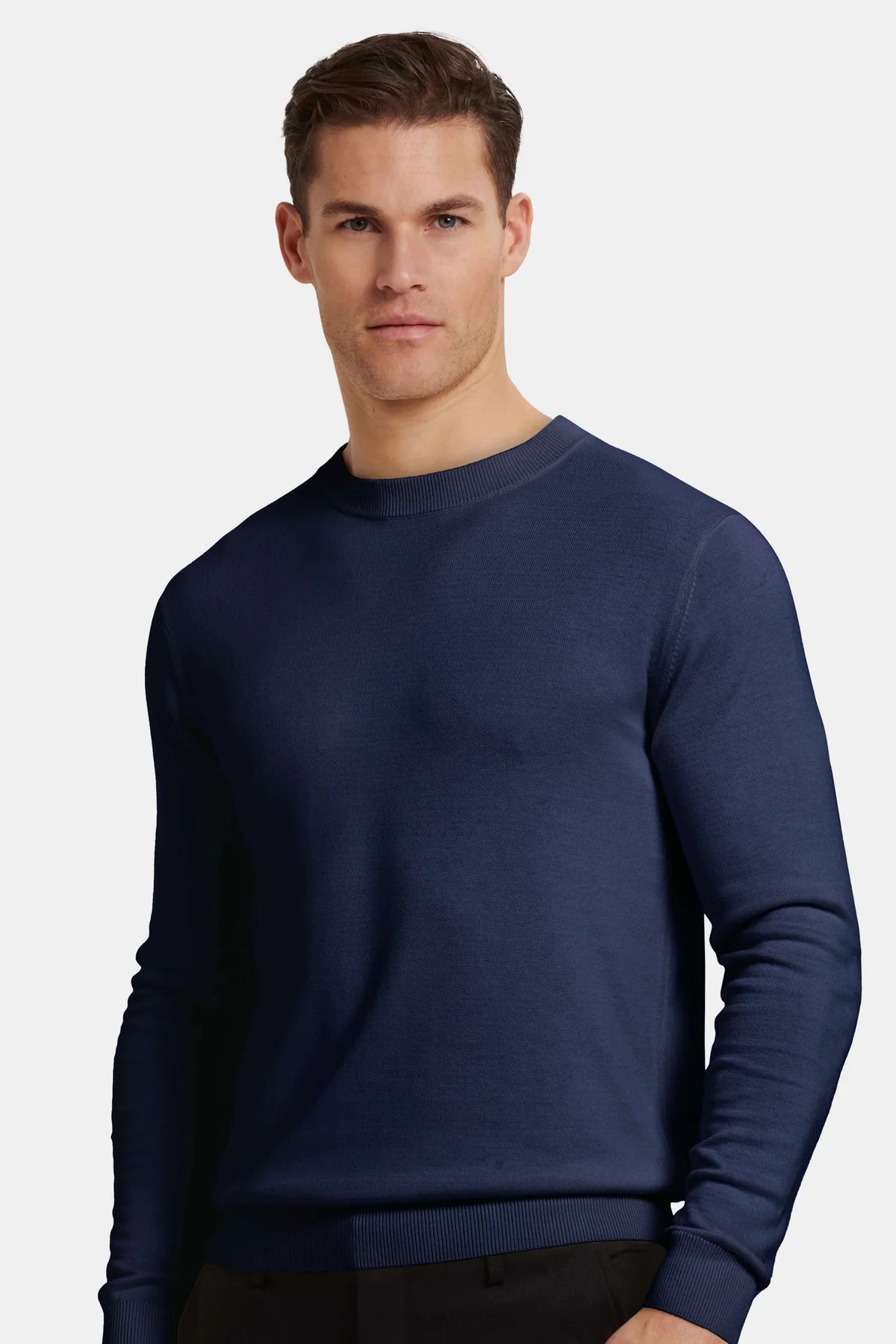 Suéter Azul oscuro Clásico, Elegante