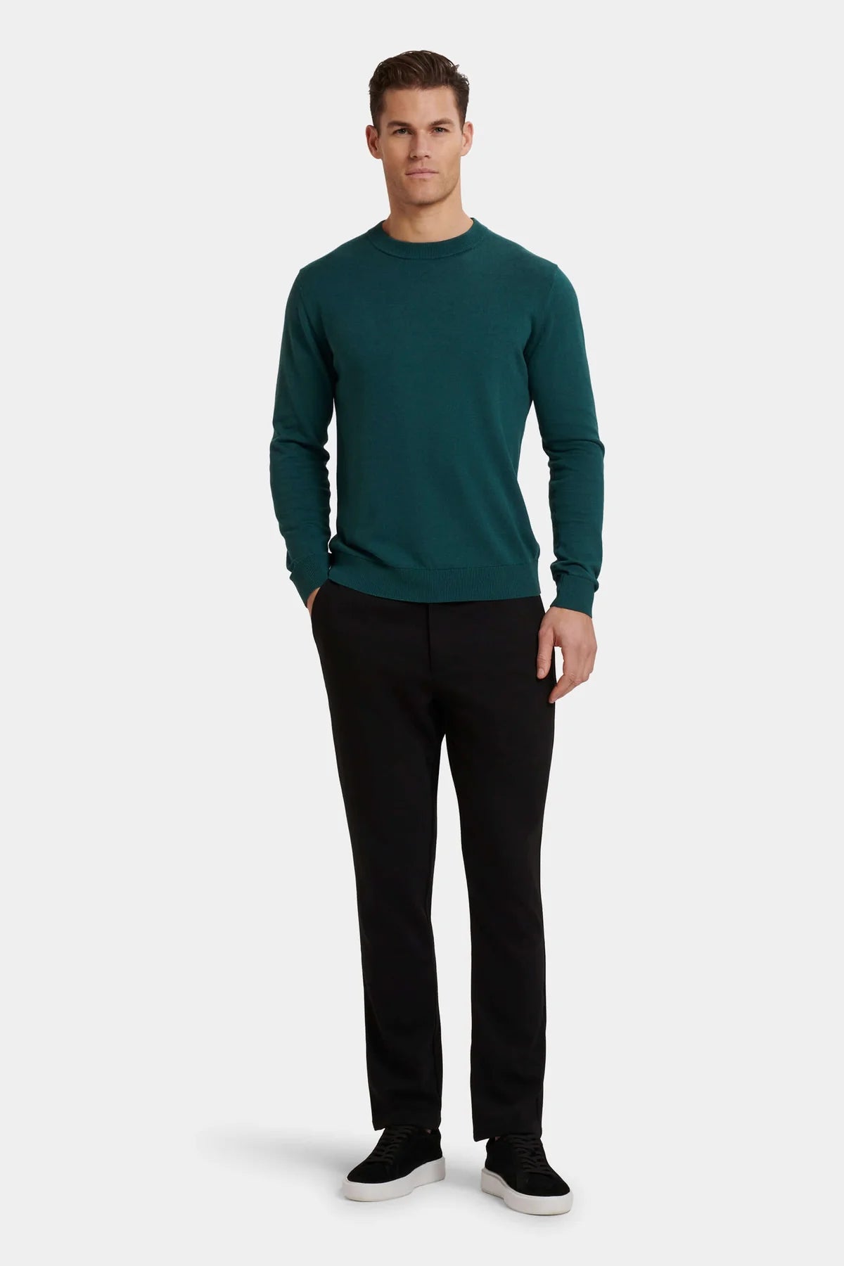Suéter Verde marino Clásico, Elegante